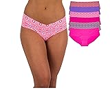 Sexy Basics Women's 6 Pack Laser Cut Seamless