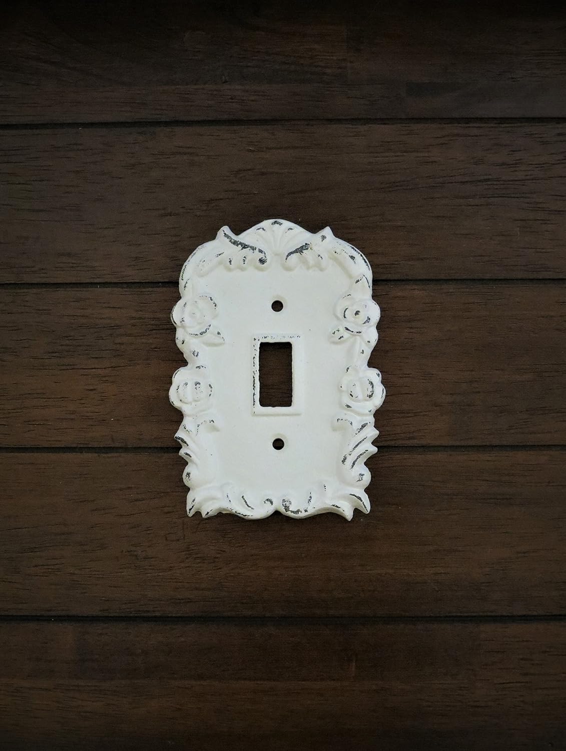 Single Light Switch Cover Toggle Hand Painted Cast Iron