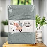 Utopia Towels Premium Hand Towels 6 Pack 41 x 71 cm 100% Cotton Cool Grey view 8