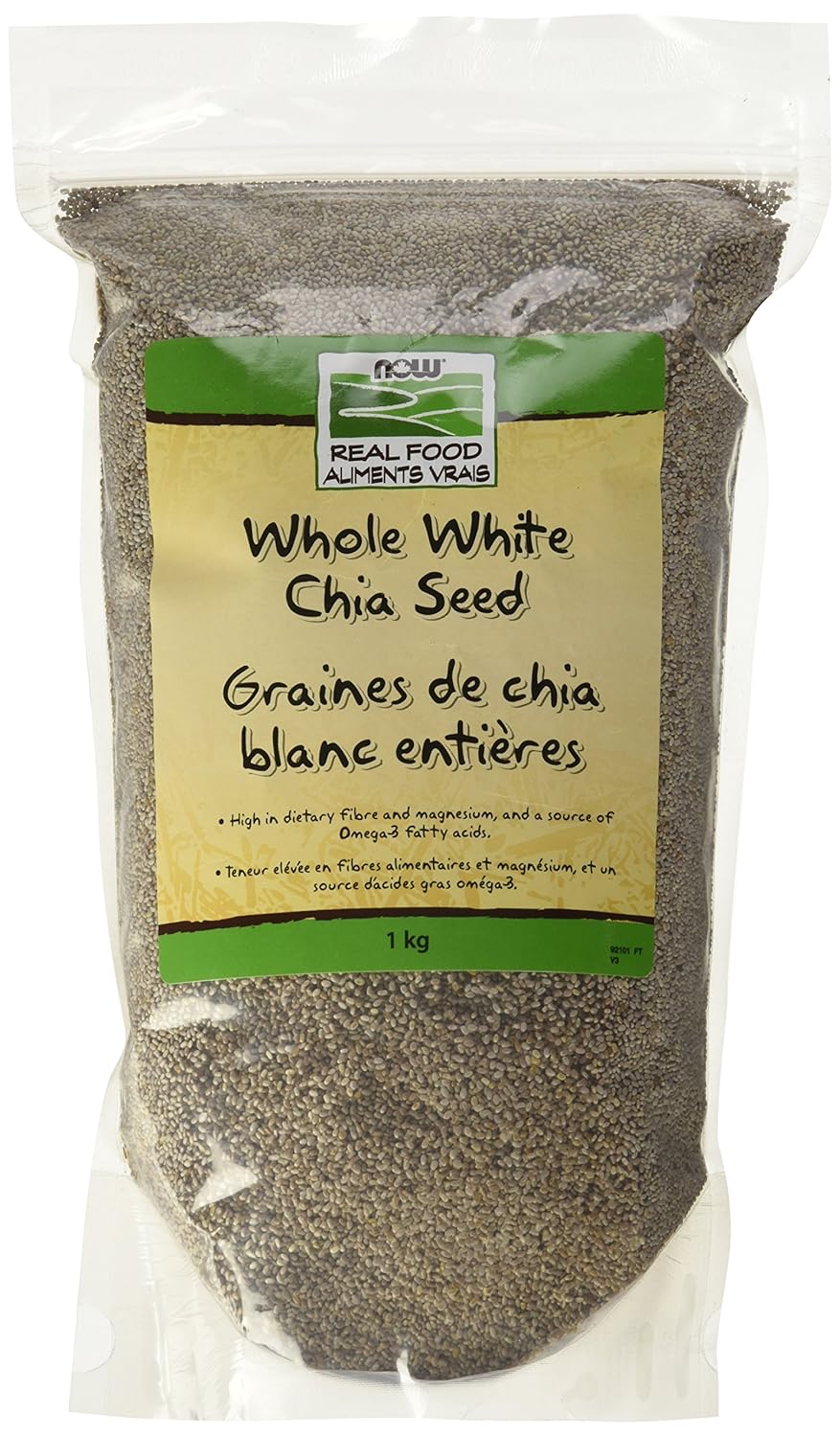 NOW Whole White Chia Seed, 1kg Amazon.ca Health & Personal Care
