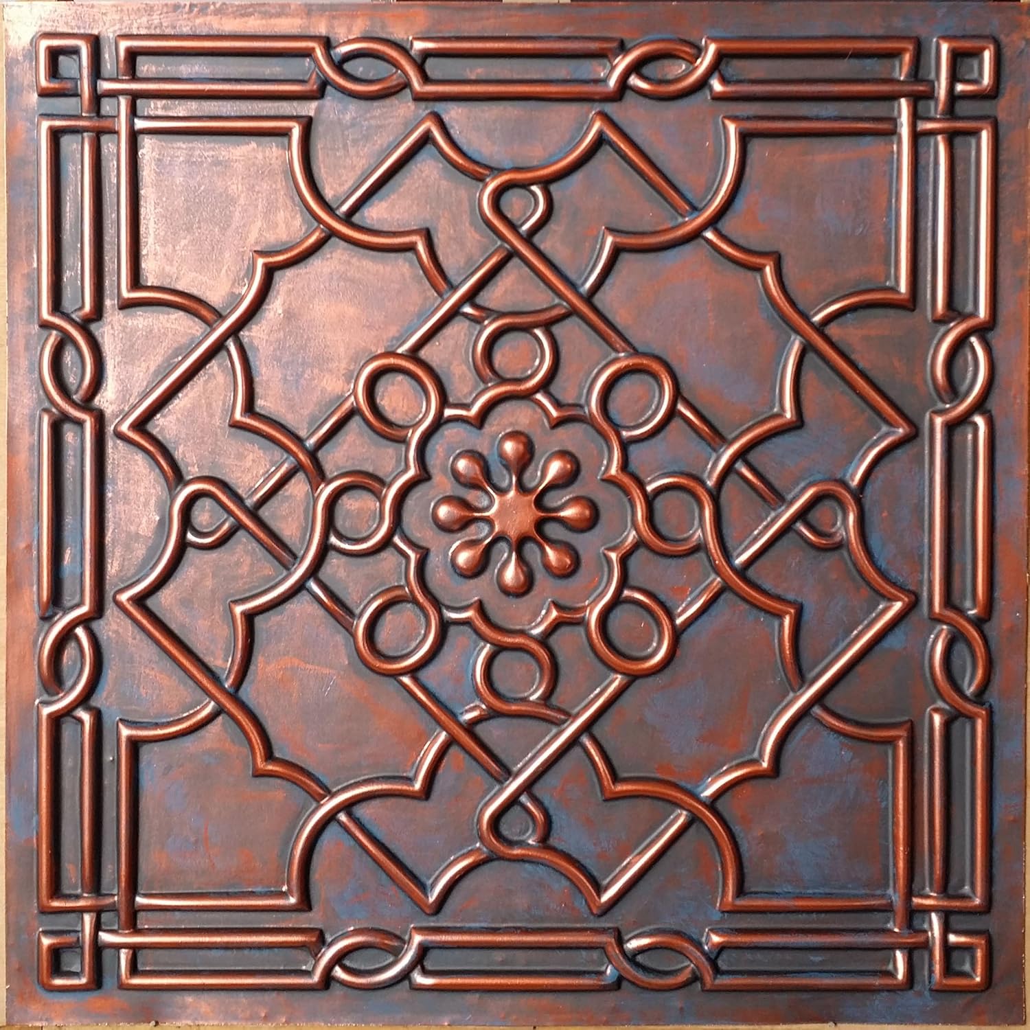 Ceiling Tiles Fake Tin Rustic Copper Cafe Pub Wall Panels Pl09