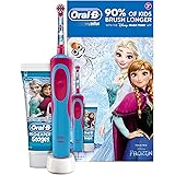 Oral-B Stages Power Kids Electric Toothbrush Featuring Frozen Characters, Gift Pack Including Toothpaste