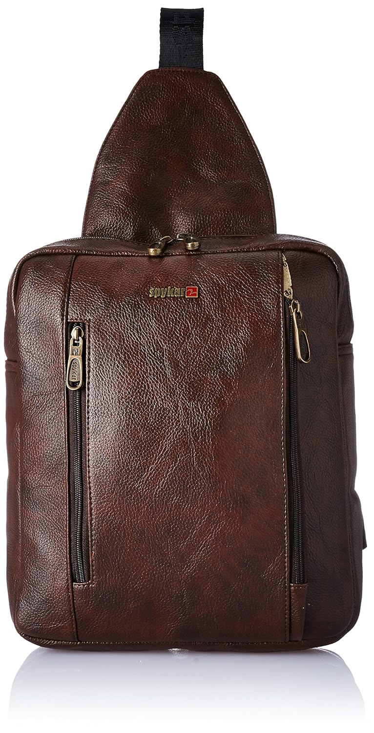 spykar leather bag