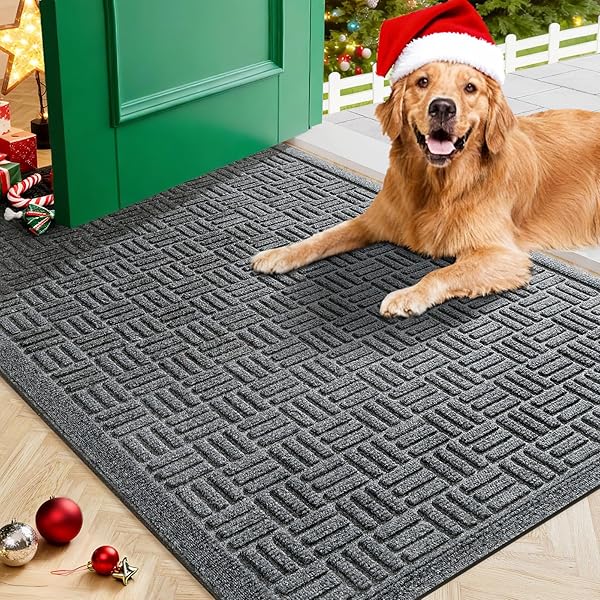 MIBAO FRONT DOOR MAT INDOOR OUTDOOR ENTRANCE, DIRT...