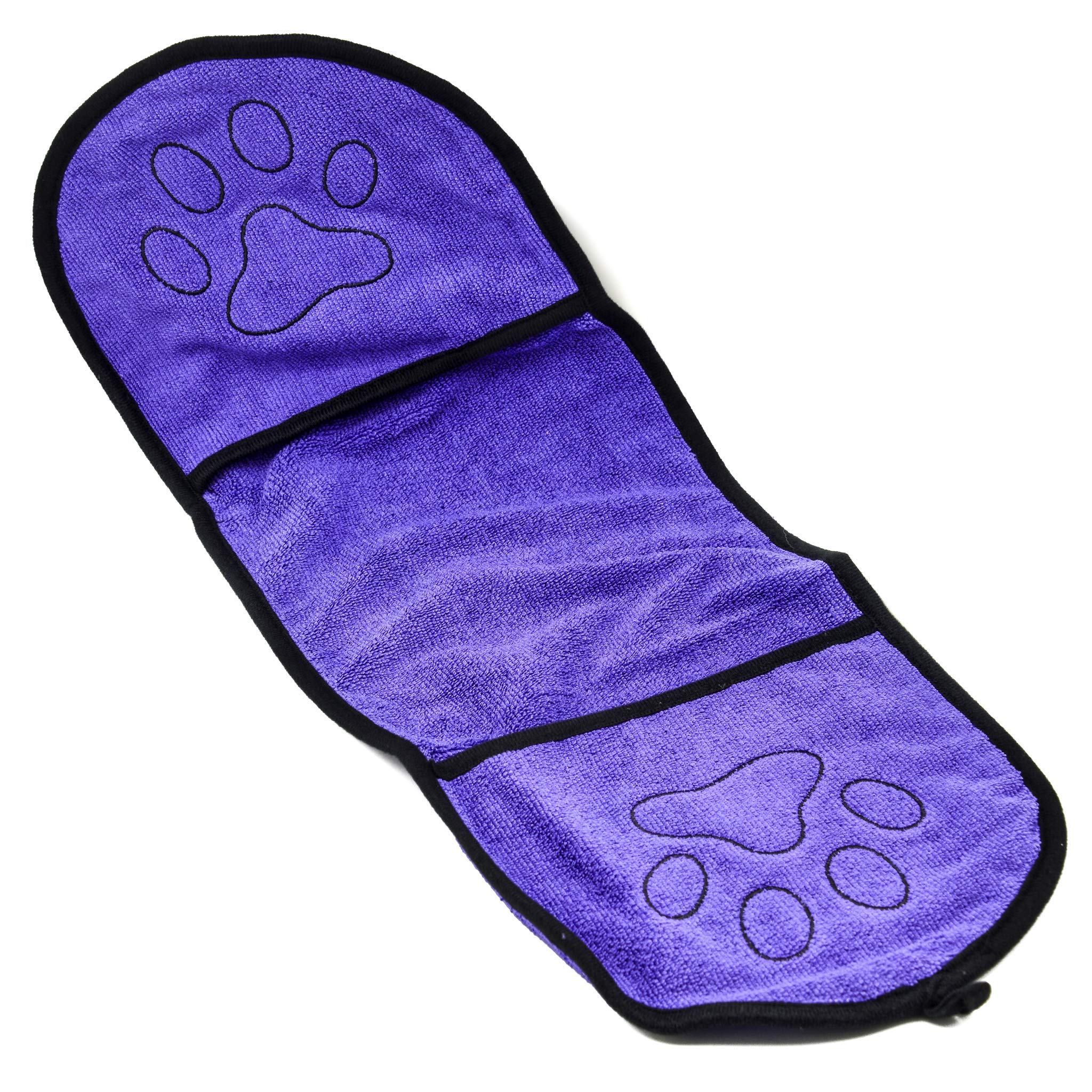 PROtastic Dog bath towel Purple - Microfiber, machine washable quick drying pet towel