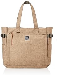 anello(アネロ) 10 Pocket Tote Bag, Beige