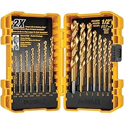 DEWALT Titanium Nitride Coated Drill Bit Set, Pilot