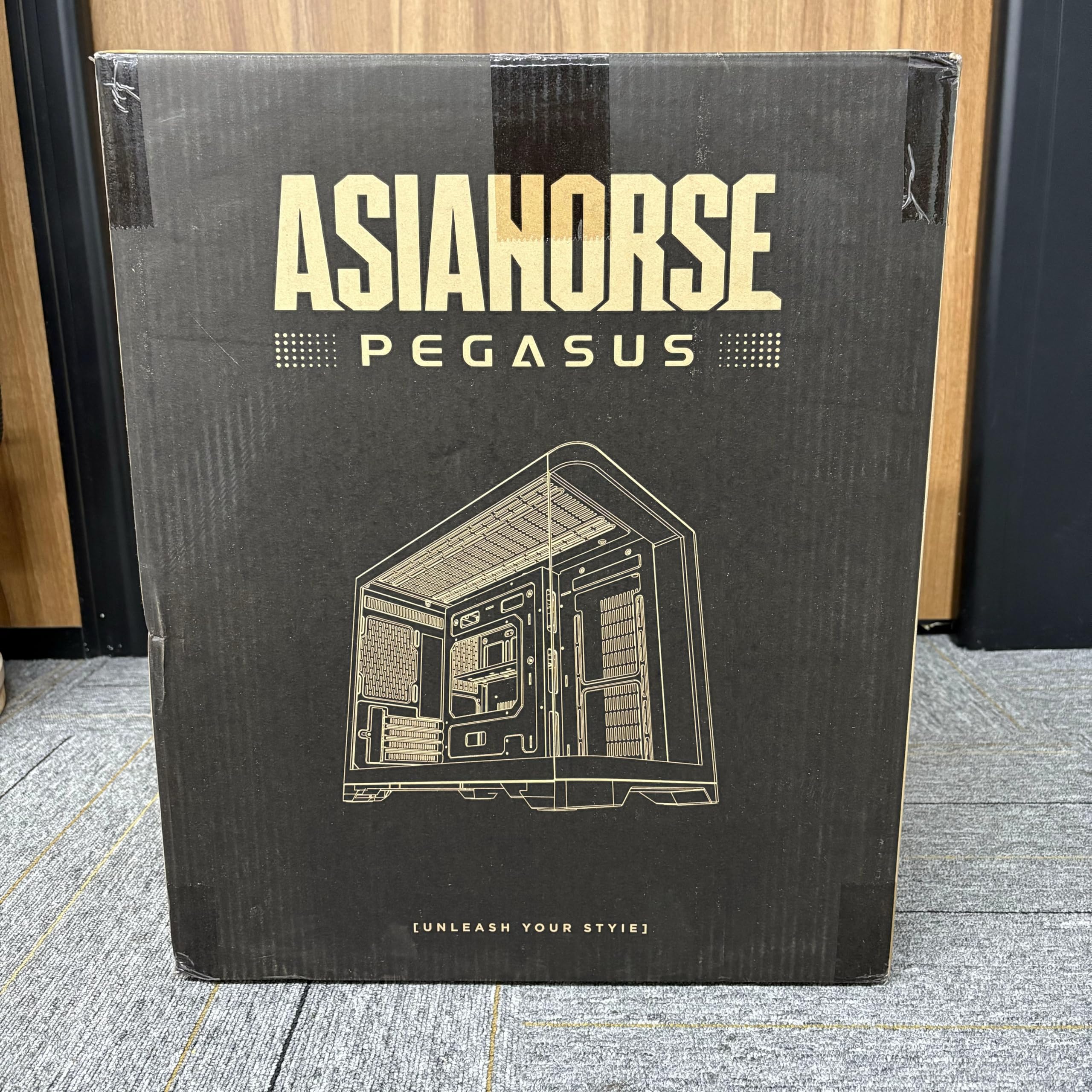 AsiaHorse Pegasus Micro ATX PC Case Dual Chamber 270° Full View Tempered Glass Huge Space MATX Gaming PC Case-360mm Radiator, RTX 40 Compatible, High Airflow Full-Tower MATX Computer Cases-White