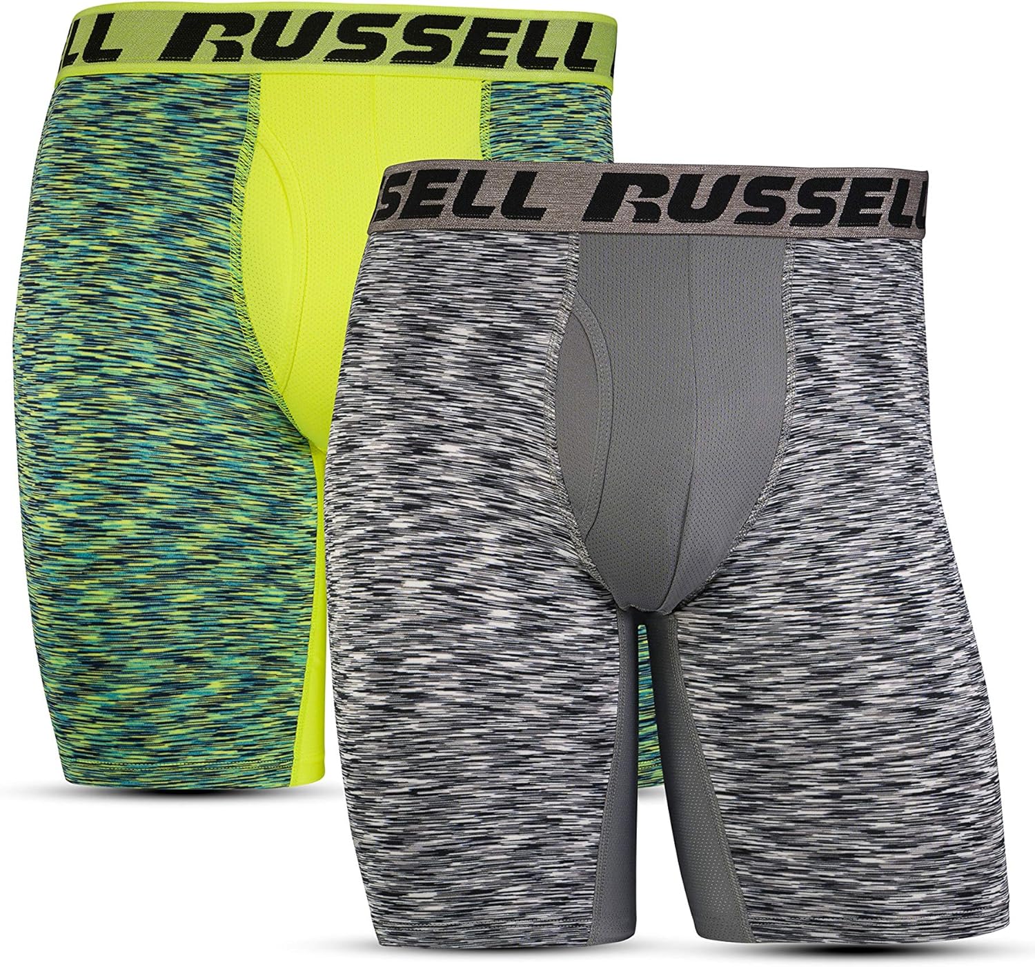 Russell Athletic Men's Freshforce Odor Protection and Coolforce Ventilation Performance Boxer Briefs at  Men’s Clothing store