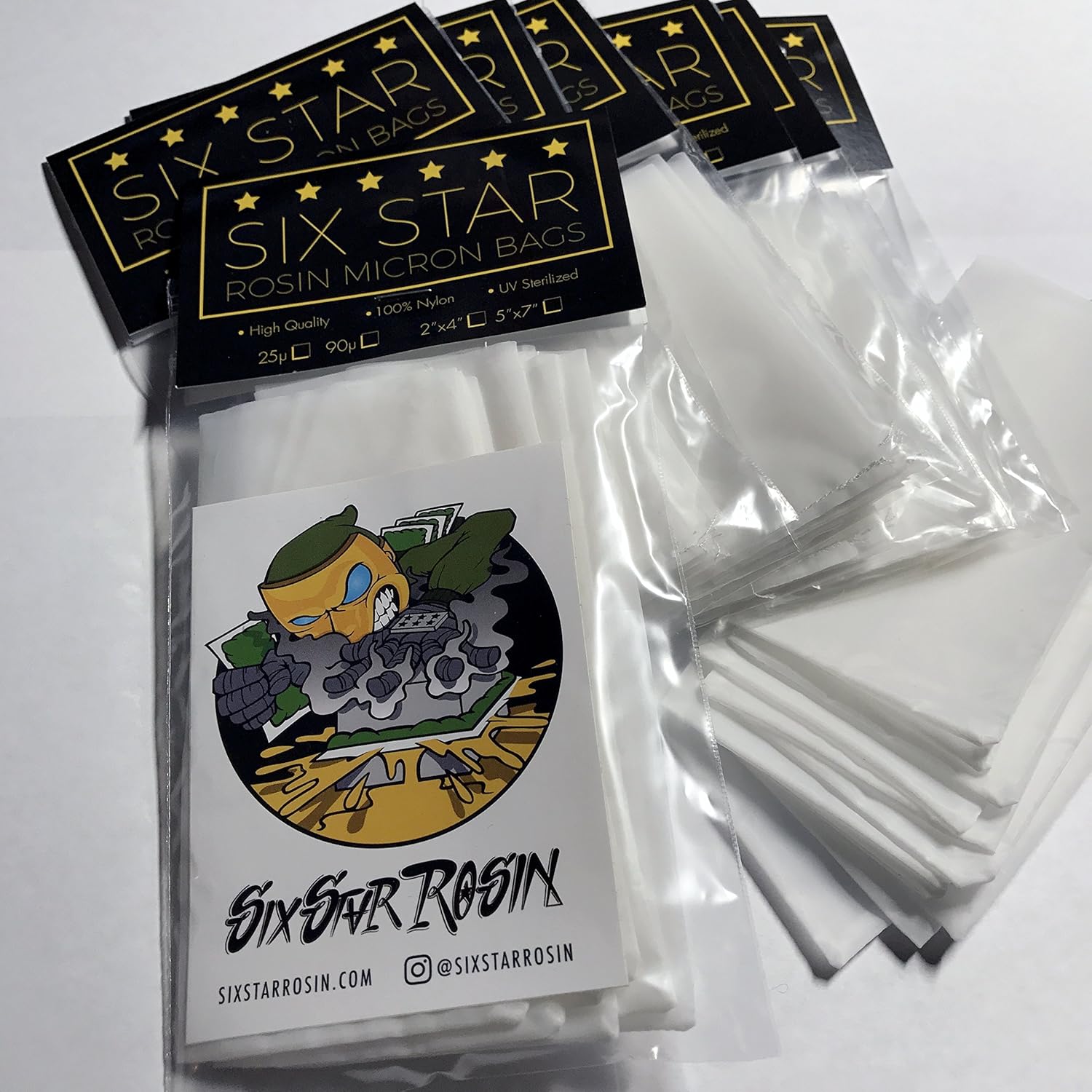 Six Star Rosin 37u Rosin Filter Bag (3"x5") (100) Kitchen & Dining