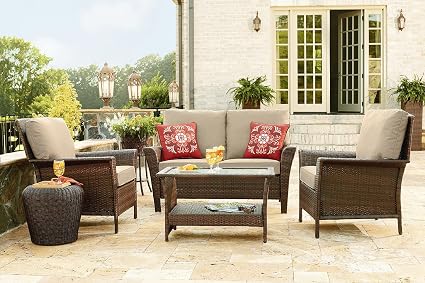 Ty Pennington Style Parkside 4 Piece Deep Seating Set Amazon Ca Electronics