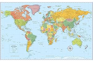 Rand McNally Signature Edition World Wall Map: Folded