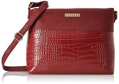 Caprese Glenn Womens Sling Bag (Red)
