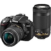 Nikon デジタル一眼レフカメラ D5300 AF-P ダブルズームキット ブラック D5300WZ3