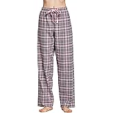 CYZ Women's 100% Cotton Super Soft Flannel Plaid Pajama/Lounge Pants