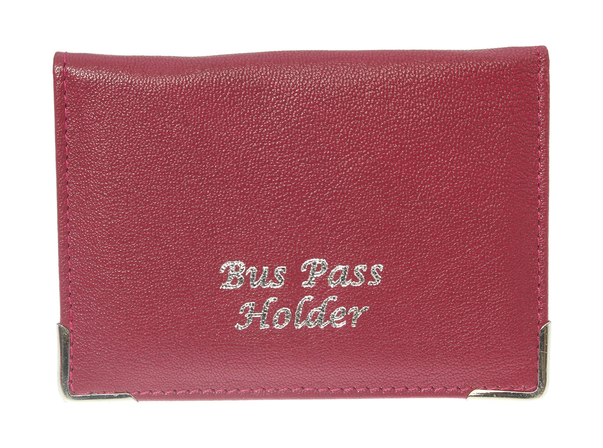 benerini Real Soft Leather Coloured Bus/Train Pass/ID/Oyster/Travel Card Holder with Zip Up Coin Section - Colour F โ image 1