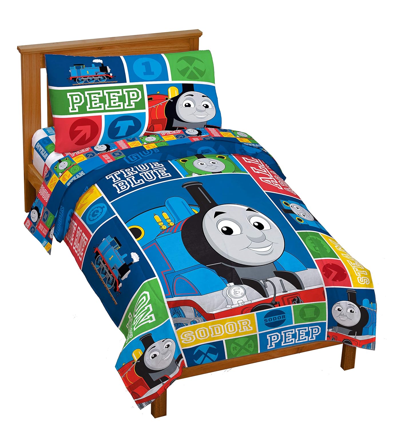 thomas & friends 4pc toddler bedding set