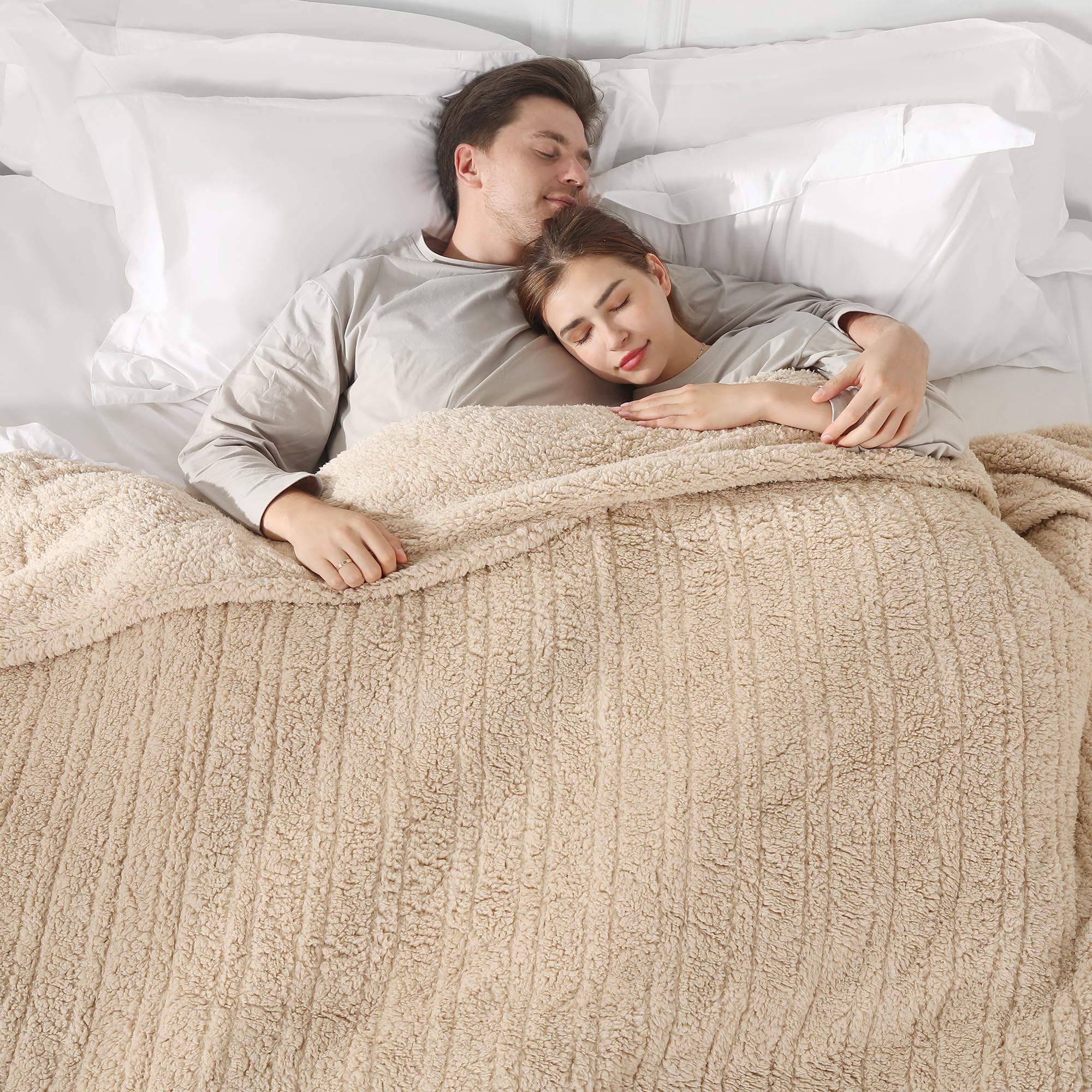 Photo 1 of Heated Blanket Queen Size, Electric Blanket Queen Size Dual Control with 5 Heating Levels & 10 Hours Auto Off, Fast Heating with Overheat Protection, 84"x90", Milk Coffee