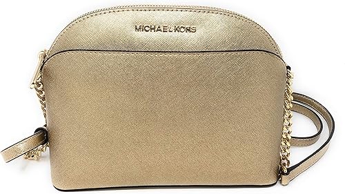 michael kors gold crossbody bag