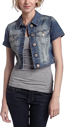 short cropped denim jacket