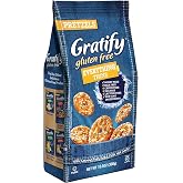 Gratify Gluten Free Pretzel Thins Everything Vegan GF Pretzel Crisps, 10.5oz Bag (Pack of 1)