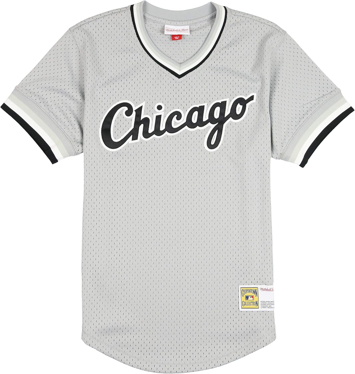 mesh v neck jersey