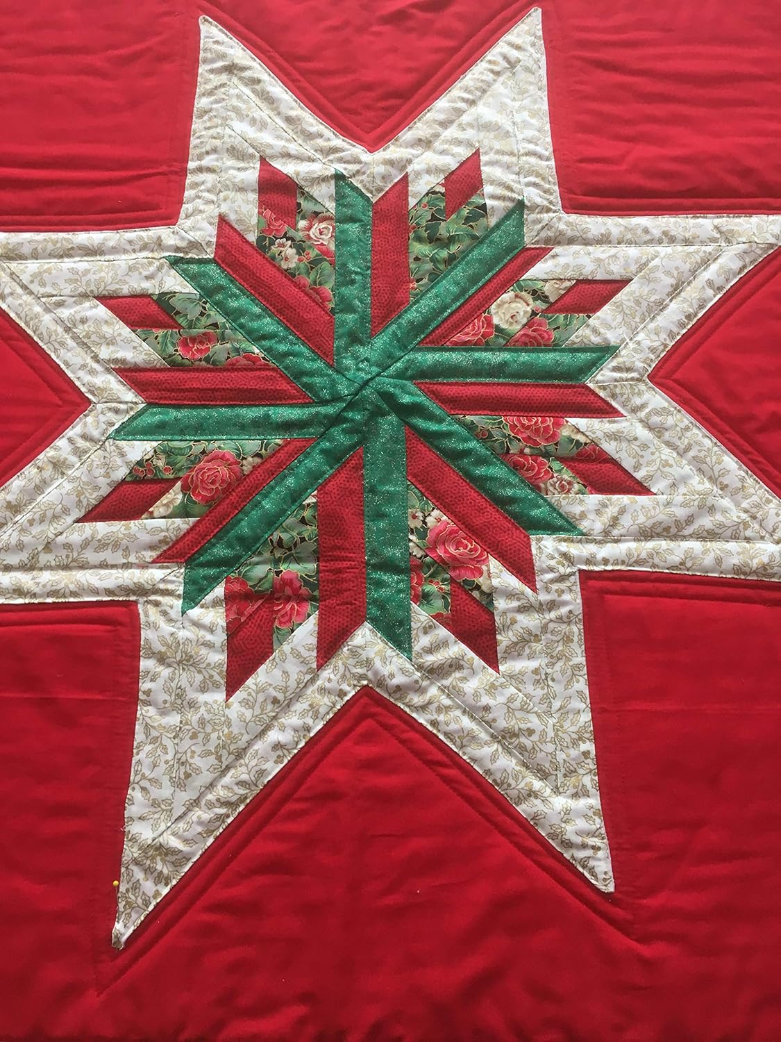 Christmas Quilted Table Topper Holiday Square Table Runner 8