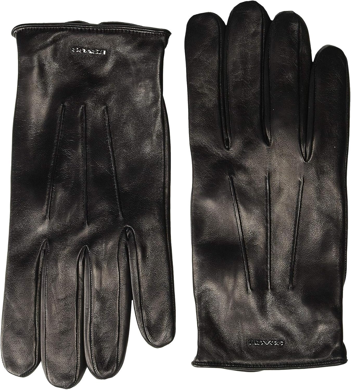 COACH Tech Napa Gloves Black MD Clothing