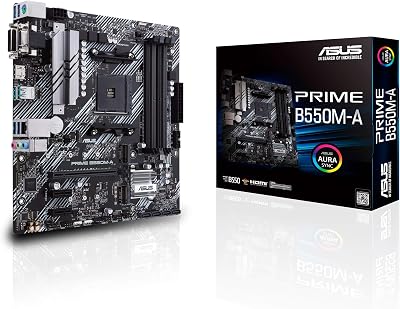 ASUS Prime B550M-A Micro ATX Motherboard AMD Ryzen AM4 2xM.2 PCIe 4.0