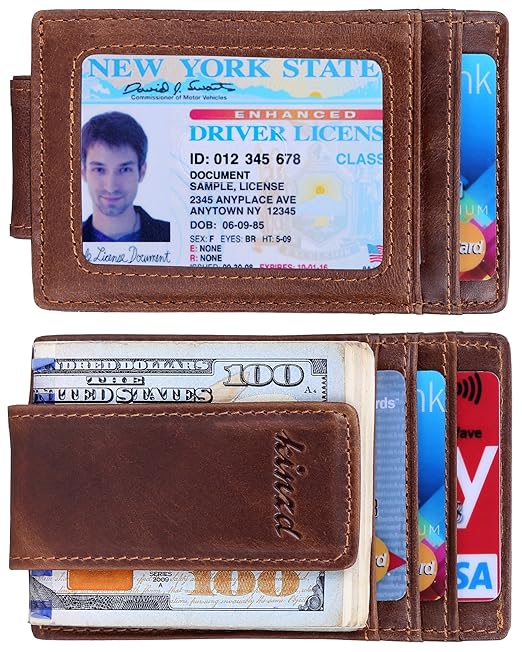 Money Clip Front Pocket Wallet Leather Rfid Blocking Strong Magnet - money clip front pocket wallet leather rfid blockin!   g strong magnet thin wallet at amazon men s clothing store