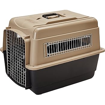 Transportador Vari Kennel U. Fashion Negro Crema Petmate L