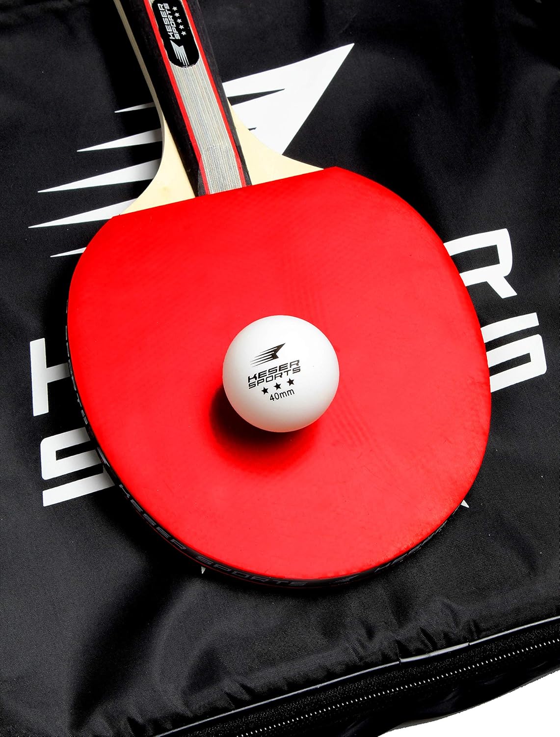 Keser Sports 5-Star Ping Pong Paddle Set – 4 Player Racket Set Bundle with 8 Professional ABS Balls and Portable Storage Bag Included. Advanced Spin, Speed and Control for Indoor/Outdoor Table Tennis : Sports & Outdoors