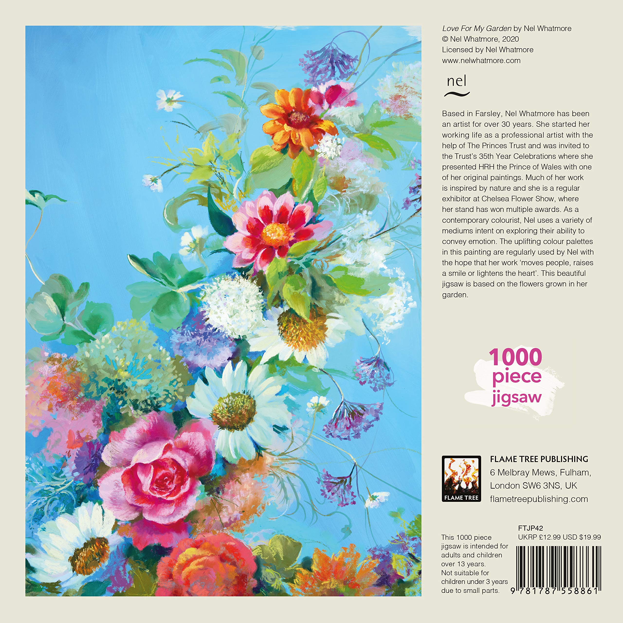 Amazon Com Adult Jigsaw Puzzle Nel Whatmore Love For My Garden 1000 Piece Jigsaw Puzzles Flame Tree Studio Books