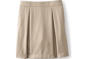 Lands' End School Uniform Girls Solid Pleated Skort Top of Knee