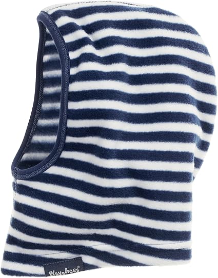 Playshoes Jungen Mütze Warme Kinder Fleece - Schlupfmütze Maritim 422018, Gr. One size, Blau (Marine/Weiß 171)
