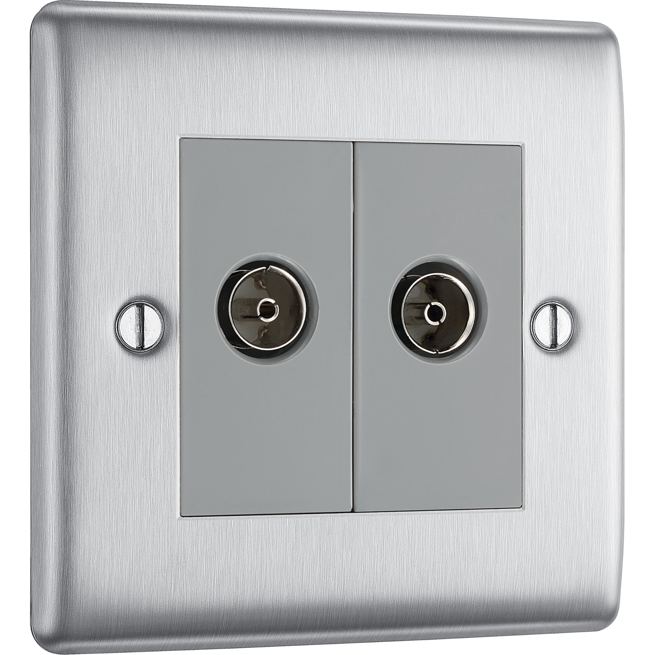BG Electrical Double Co-Axial Socket