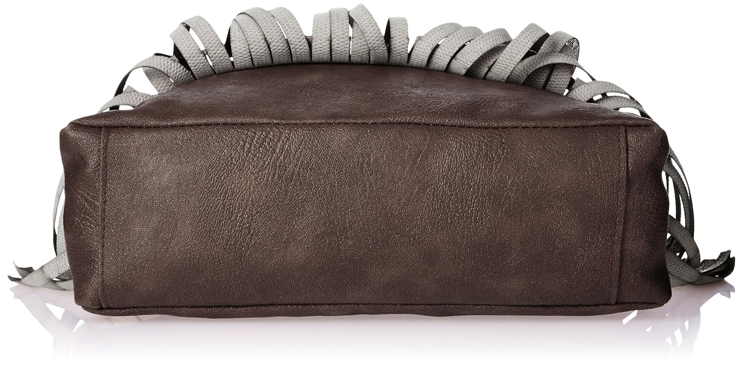 alessia74 women's sling bag (dark brown) (pbg246g)