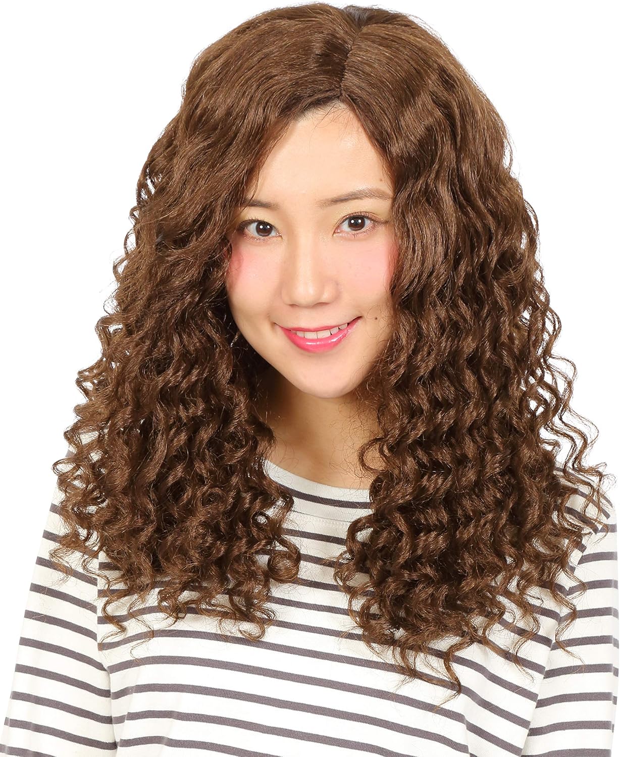 Amazon Party City カツランド バラエティグッズ ウェーブロングヘアー ユニセックス 茶 おもちゃ おもちゃ