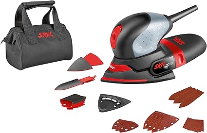 Skil 7207ak Octo Ponceuse Multifunction Compacte 100w 100 X 150 Mm Sac A Poussiere 3 Set De Feuille Abrasive Sac De Transport Amazon Fr Bricolage