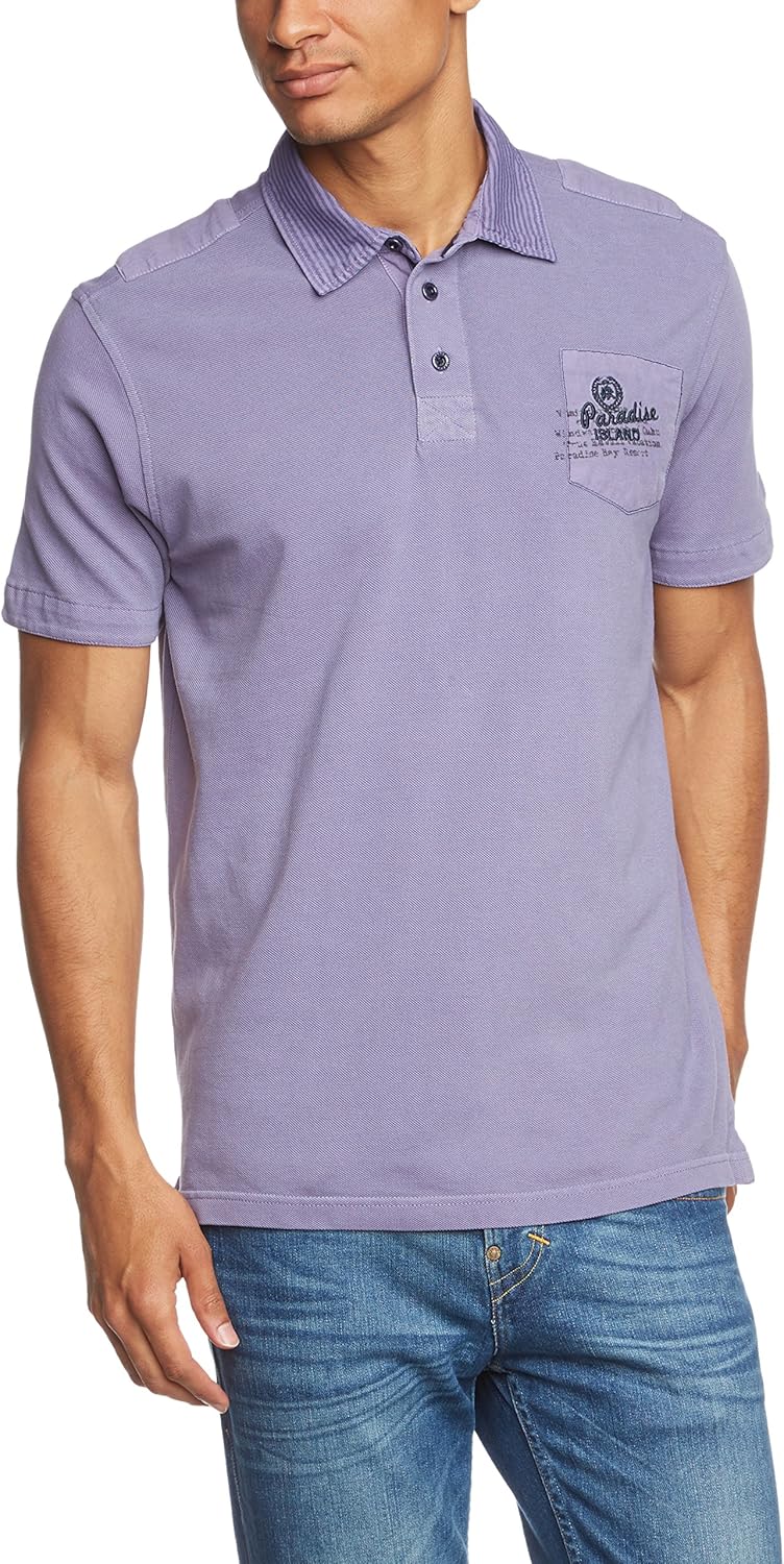 LERROS Men's 2543287 Polo Shirt, Purple (Faded Lilac 835), M Amazon.co