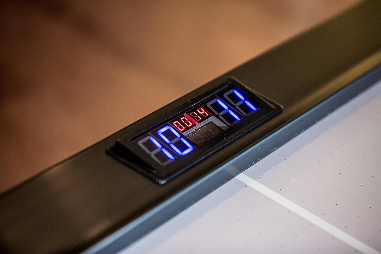 Atomic 8’ Air Hockey Table with High-powered Blower with Advanced Air-flow System, LED Scoreboard, Goal Lights and Puck Return and Super-slick Playfield to Resist Scuffing : Air Hockey Equipment : Sports & Outdoors