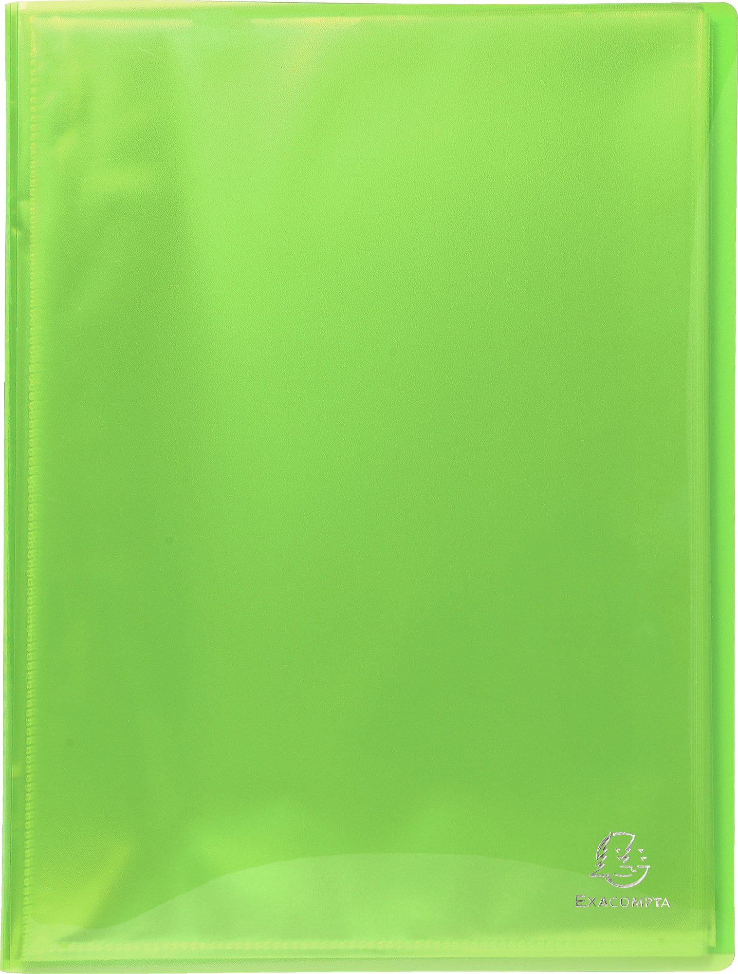 Exacompta - Ref. 85970E - 1 Iderama document protector - 100 smooth crystal pockets - 200 views - for A4 - size 24 x 32 cm - semi-rigid polypro cover - 10 random colors