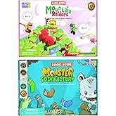 Logic Roots Two Math Games for Kids - Learn Addition, Subtraction, and Multiplication Table | Educational Games for Kids 5 and up for Kids (Monster Sock Factory + Moutain Raiders)