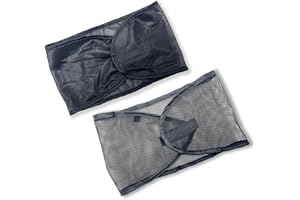 DONNA Satin Wrap & Mesh Wrap 2PCS – Breathable Mesh Head and Satin Cap Set, Adjustable Closure, Soft & Cool Fabric for Pixie Cut, Short Hair, and Everyday Styling