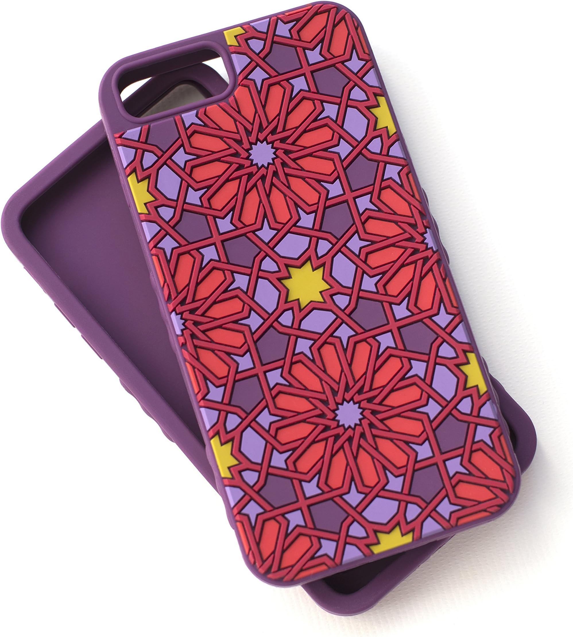 Tech Candy iPhone 6 Plus 6+ iPhone 7 Plus 7+ iPhone 8 Plus 8+ Phone Kaleidoscopic Case Soft Silicone 3D Texture Protective Durable Pretty Designer Girls Teenagers Womens Shock Absorbing Beautiful Pur