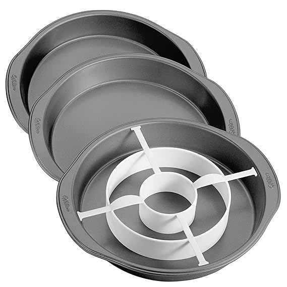 Wilton backformen-Set für Runde Schachbrettkuchen, 4-Teilig