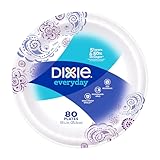 Dixie Everyday 10 1/16" Paper Plates, 80 Count