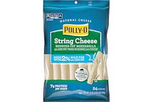 Polly-O String Cheese Mozzarella Cheese Snacks with 2% Milk (24 ct Sticks)