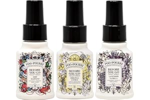Poo-Pourri Before You Go Toilet Spray Lavender Vanilla, Original Citrus and Ship Happens 1.4 Ounce Bottles