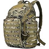 AMHEH 52L Overlanding Backpack – Frame-Free Tactical Style Pack with MOLLE for Field Technician, Van Life & Basecamp Support (Camo)
